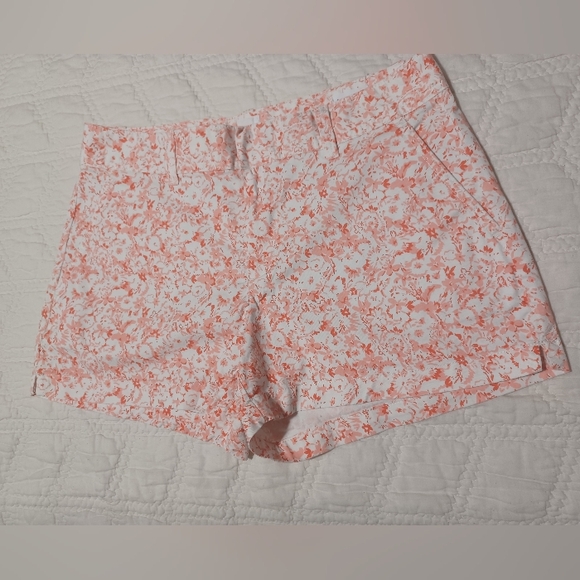 GAP Pants - Summer - GAP City Short Floral- White and Coral